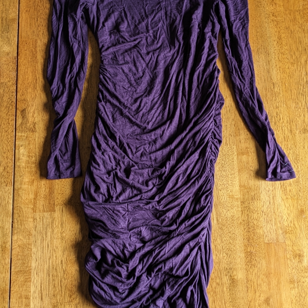 Elegant Purple Women's Dress For Pregnancy X's Buf Fit Small Medium And Large